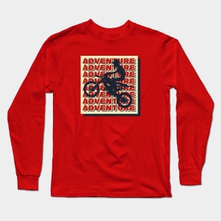 motocross adventure biker Long Sleeve T-Shirt